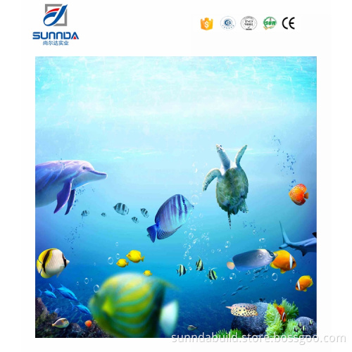 2016 new design 3D tiles,bathroom seaworld picture porcelain tiles,3d wall and floor tile